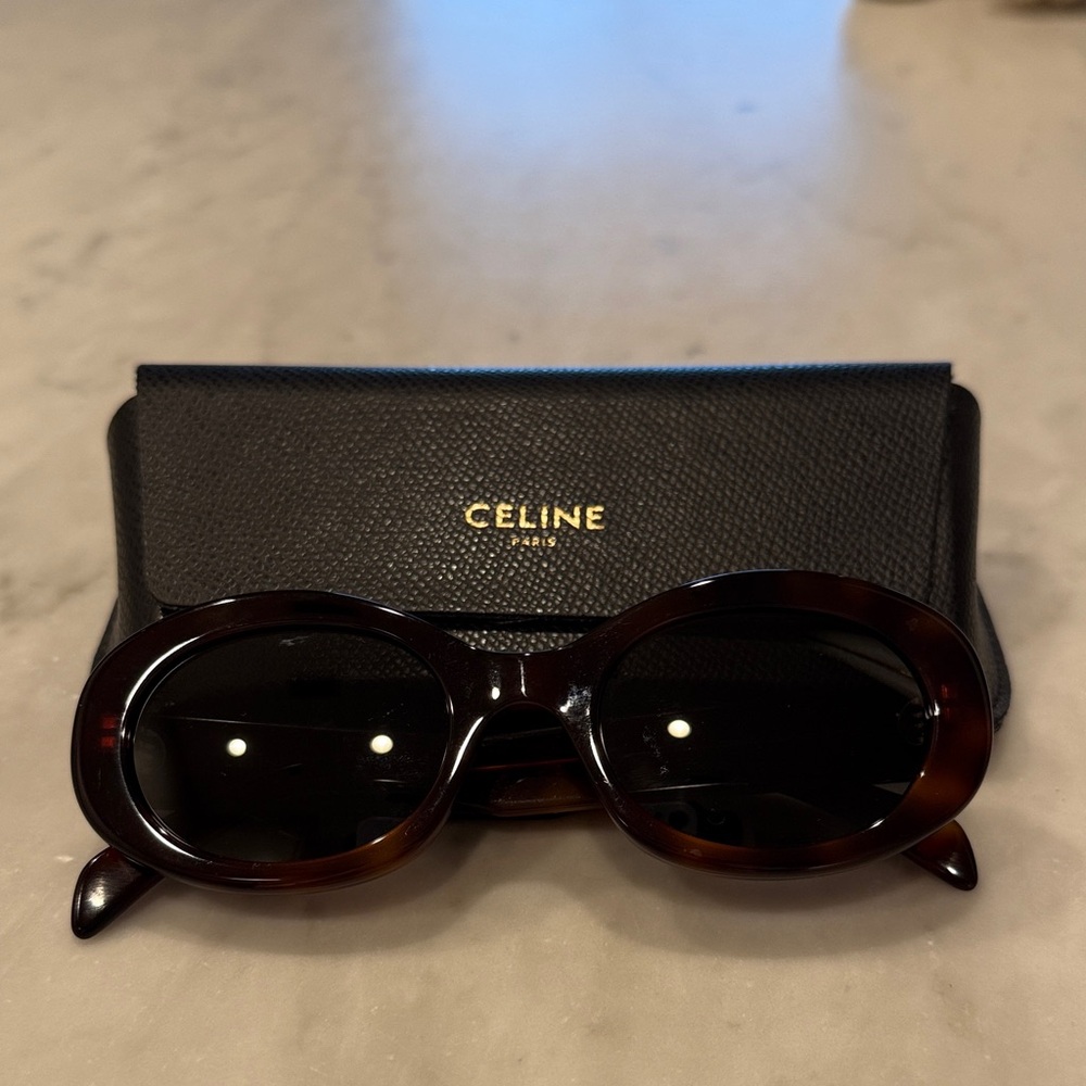 Celine Brown Sunglasses with Black Case